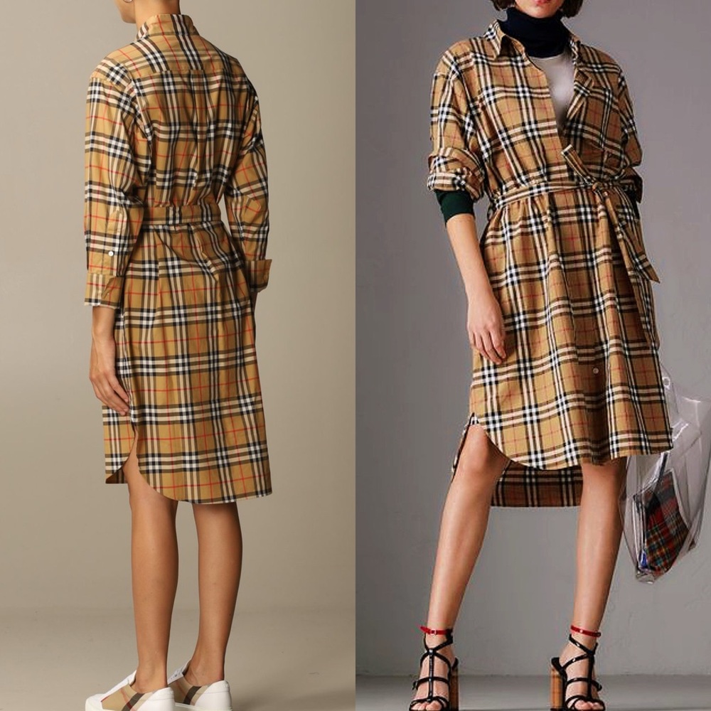 Authentic Burberry shirt dress - Picture 5 of 13